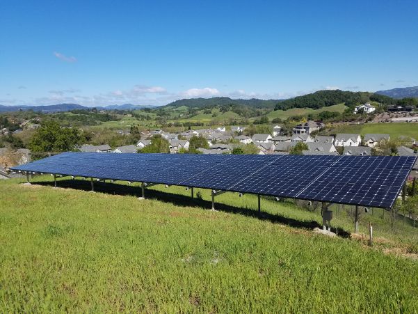 Santa Rosa California Solar Installers Pure Power Solutions Sonoma County residential solar ground mount