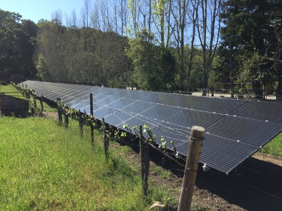 winery solar energy ground install in Northern California Solar Energy and Battery (ESS) Installers Pure Power Solutions professional residential and commercial and off-grid solar experts